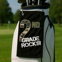 2nd Grade Rocks Camo Golf Towel thumb 2
