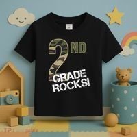 2nd Grade Rocks Camo Toddler T-Shirt thumb 3