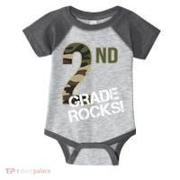 2nd Grade Rocks Camo Infant Baby Jersey Bodysuit thumb 0