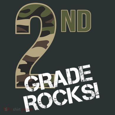 2nd Grade Rocks Camo Infant Baby Jersey Bodysuit