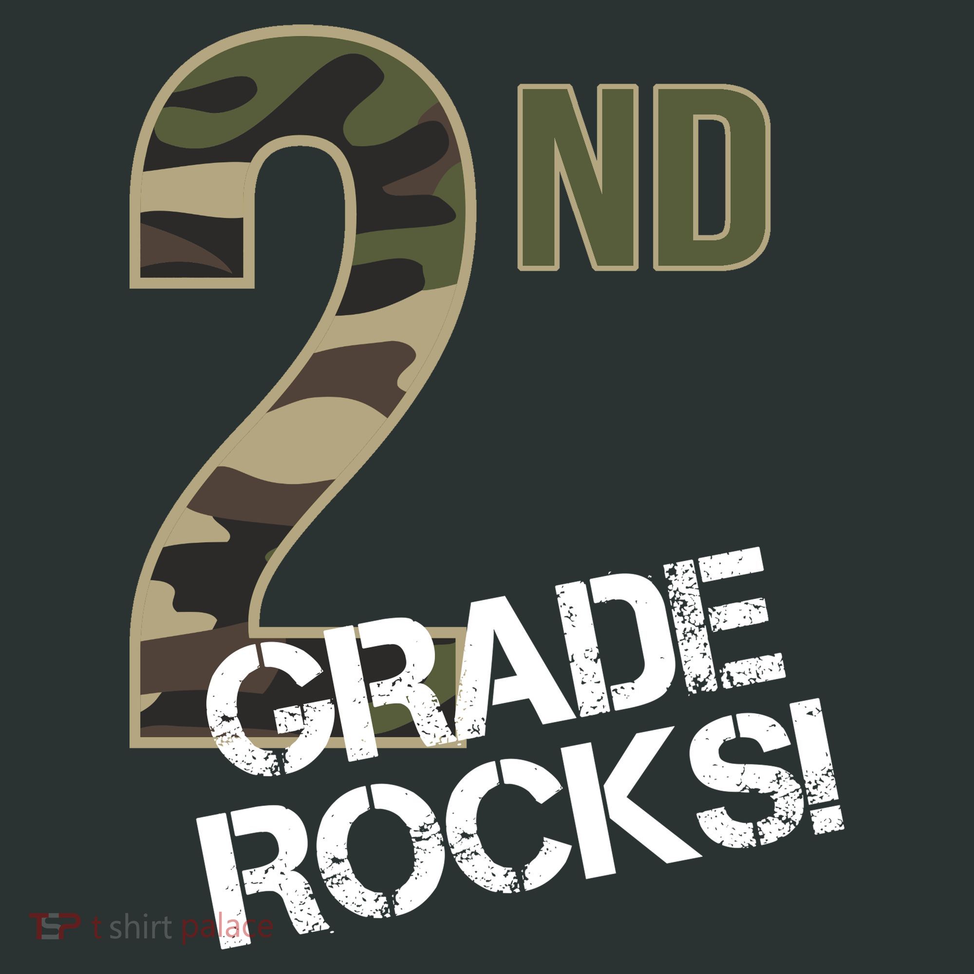 2nd Grade Rocks Camo Infant Baby Jersey Bodysuit