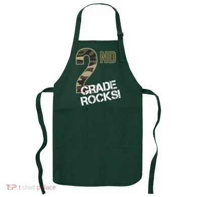 2nd Grade Rocks Camo Apron