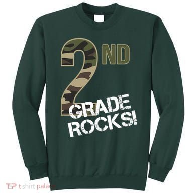2nd Grade Rocks Camo Sweatshirt