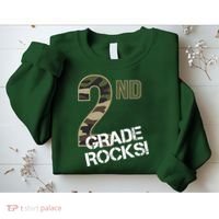 2nd Grade Rocks Camo Sweatshirt thumb 2