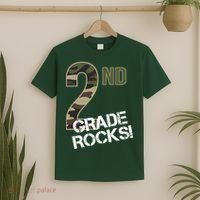 2nd Grade Rocks Camo T-Shirt thumb 2