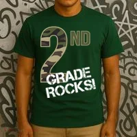 2nd Grade Rocks Camo T-Shirt thumb 3