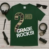2nd Grade Rocks Camo T-Shirt thumb 5