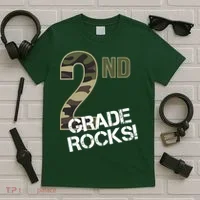 2nd Grade Rocks Camo T-Shirt thumb 5