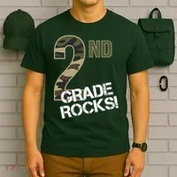 2nd Grade Rocks Camo T-Shirt thumb 6