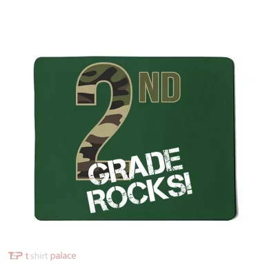 2nd Grade Rocks Camo Mousepad