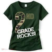 2nd Grade Rocks Camo Women's T-Shirt thumb 0
