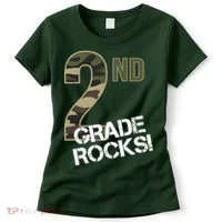 2nd Grade Rocks Camo Women's T-Shirt thumb 0