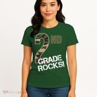 2nd Grade Rocks Camo Women's T-Shirt thumb 4