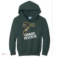 2nd Grade Rocks Camo Kids Hoodie thumb 0