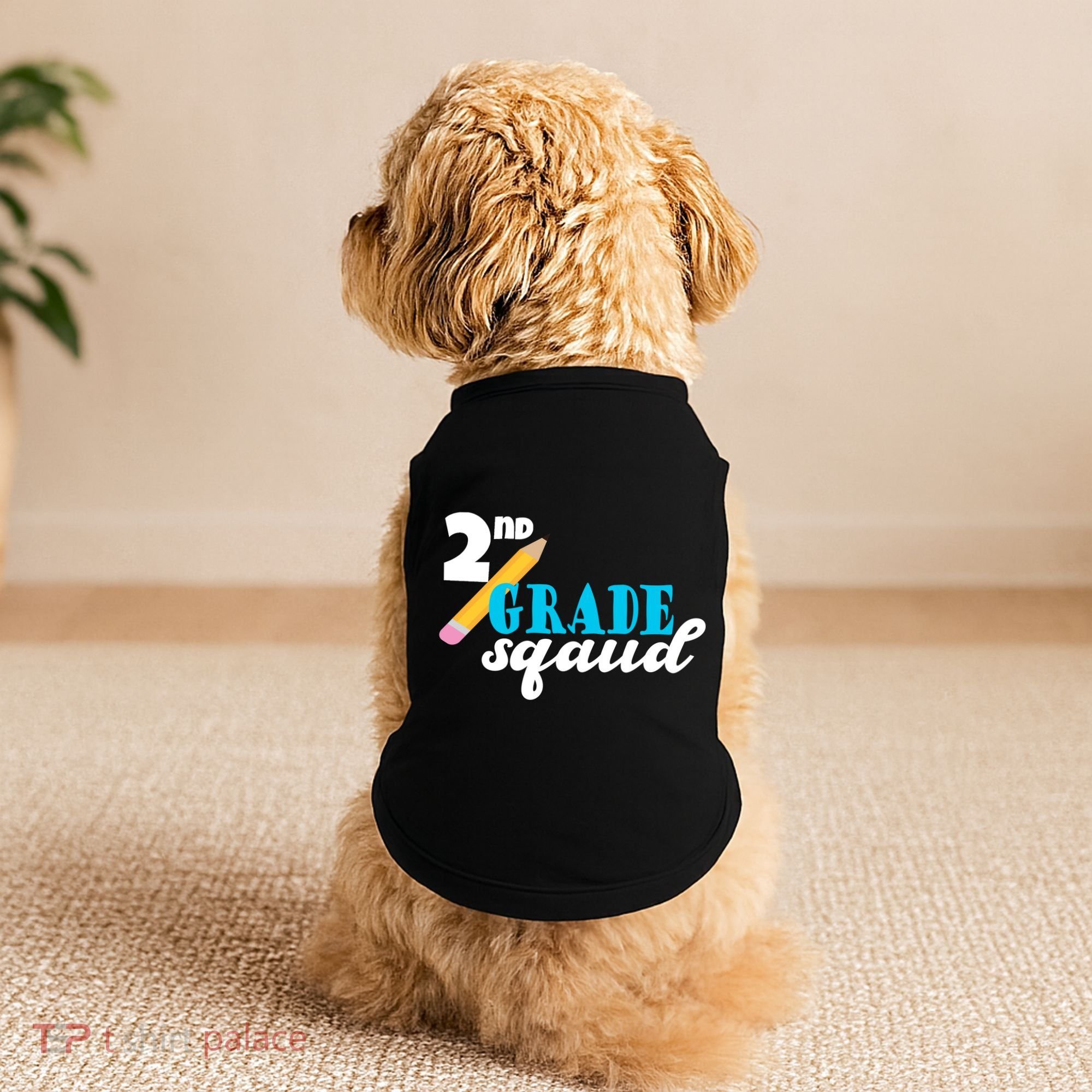 2nd Grade Squad School Pencil Doggie Tank