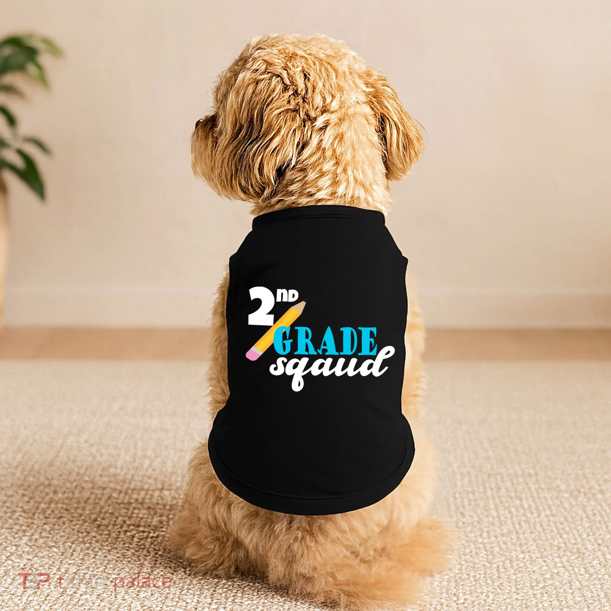 2nd Grade Squad School Pencil Doggie Tank