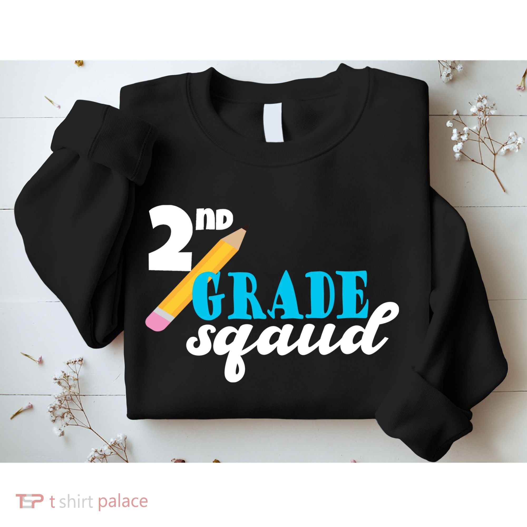 2nd Grade Squad School Pencil Sweatshirt