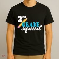 2nd Grade Squad School Pencil T-Shirt thumb 3