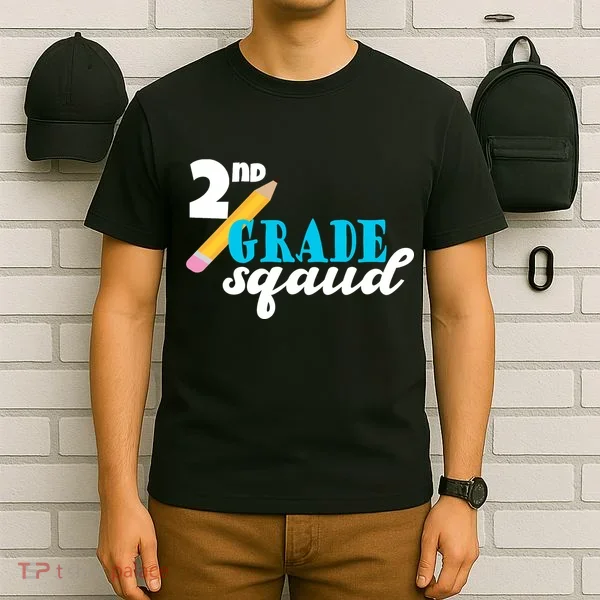2nd Grade Squad School Pencil T-Shirt
