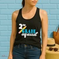 2nd Grade Squad School Pencil Women's Tank Top thumb 2