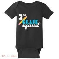 2nd Grade Squad School Pencil Baby Bodysuit thumb 0