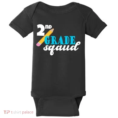 2nd Grade Squad School Pencil Baby Bodysuit