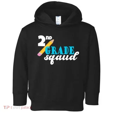 2nd Grade Squad School Pencil Toddler Hoodie