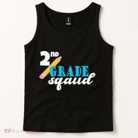 2nd Grade Squad School Pencil Tank Top thumb 2