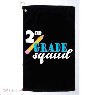 2nd Grade Squad School Pencil Golf Towel