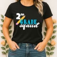 2nd Grade Squad School Pencil Women's T-Shirt thumb 2