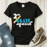 2nd Grade Squad School Pencil Women's T-Shirt thumb 3