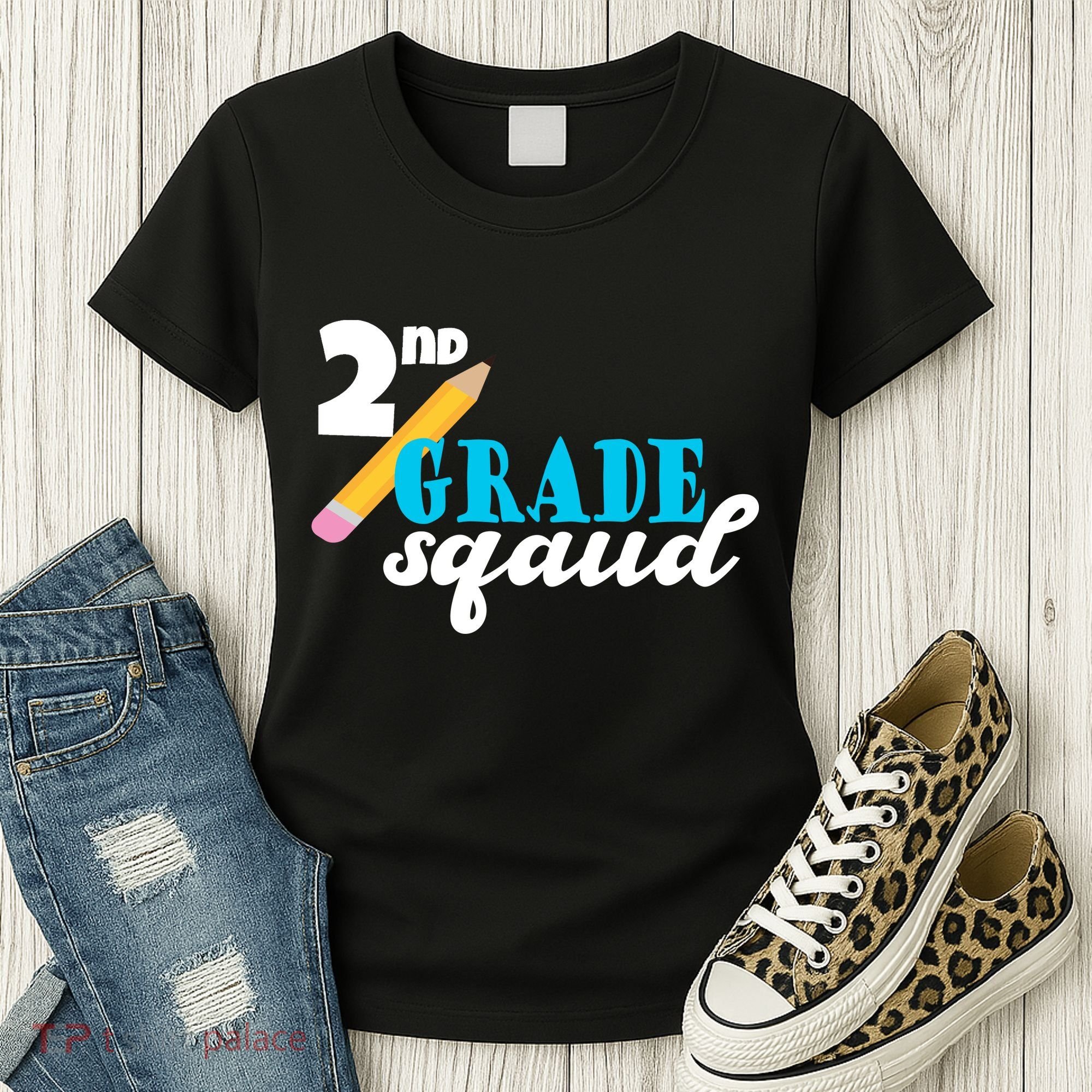 2nd Grade Squad School Pencil Women's T-Shirt