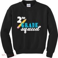 2nd Grade Squad School Pencil Kids Sweatshirt thumb 0