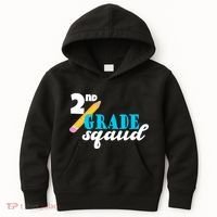 2nd Grade Squad School Pencil Kids Hoodie thumb 0
