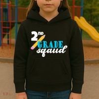2nd Grade Squad School Pencil Kids Hoodie thumb 3