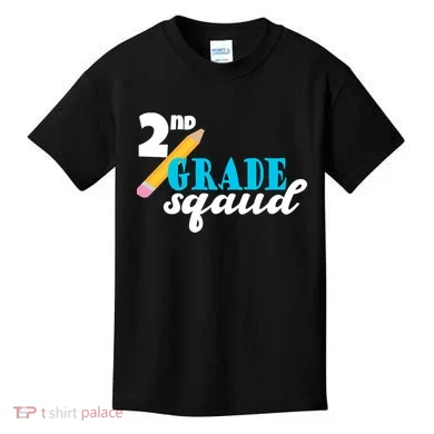 2nd Grade Squad School Pencil Kids T-Shirt