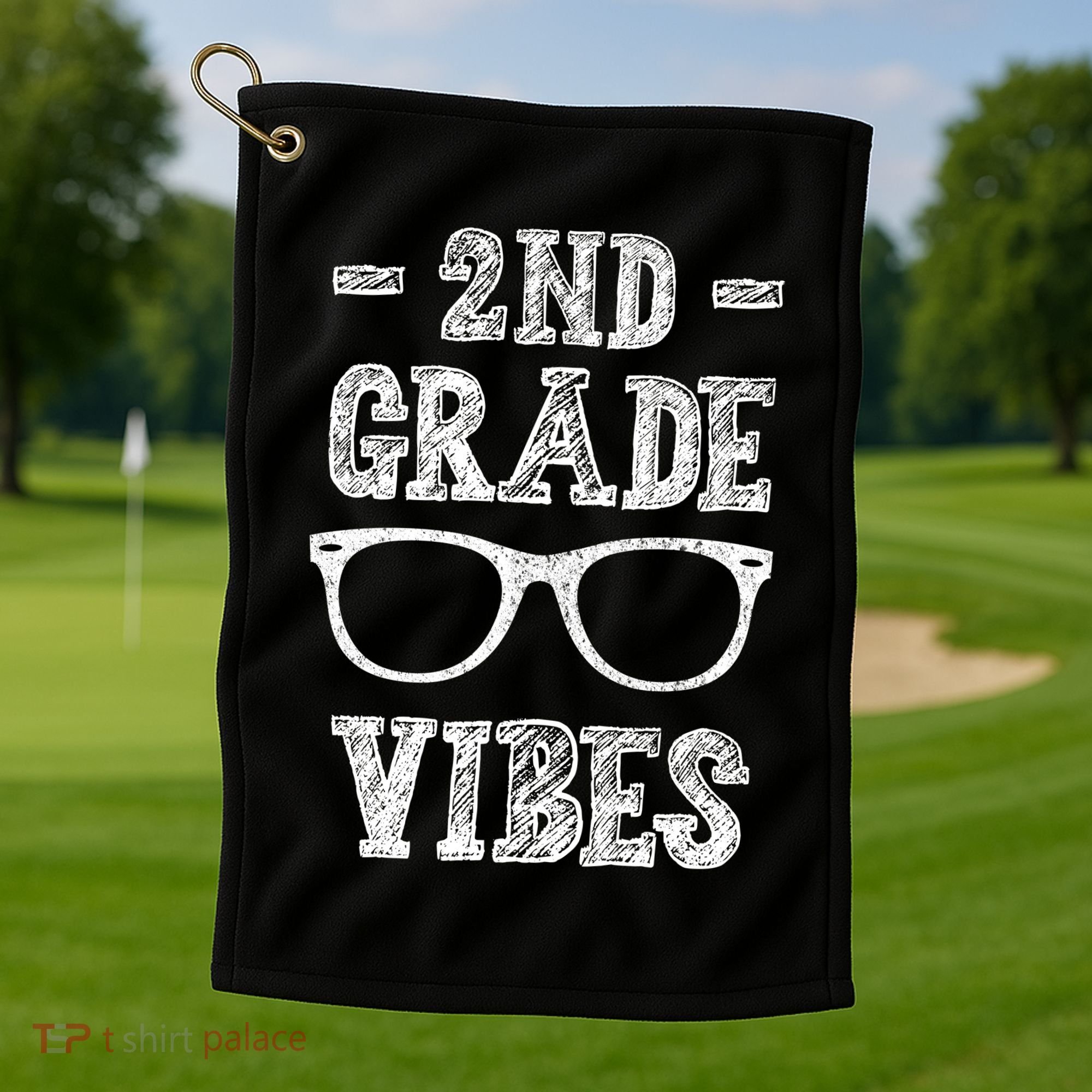 2nd Grade Vibes Golf Towel