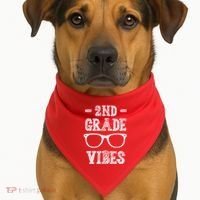 2nd Grade Vibes USA-Made Doggie Bandana thumb 1