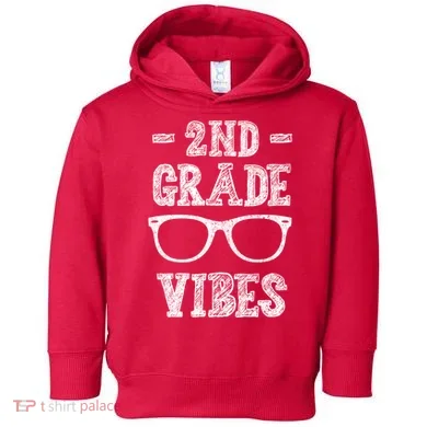 2nd Grade Vibes Toddler Hoodie