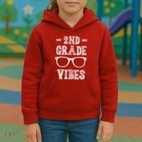 2nd Grade Vibes Kids Hoodie thumb 3