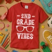 2nd Grade Vibes Kids T-Shirt thumb 3