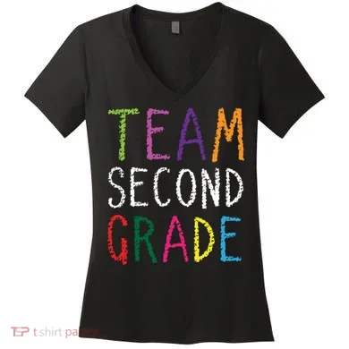 2nd Team Second Grade Women's V-Neck T-Shirt
