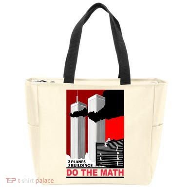 2 Planes 3 Buildings Do The Math Tote Bag