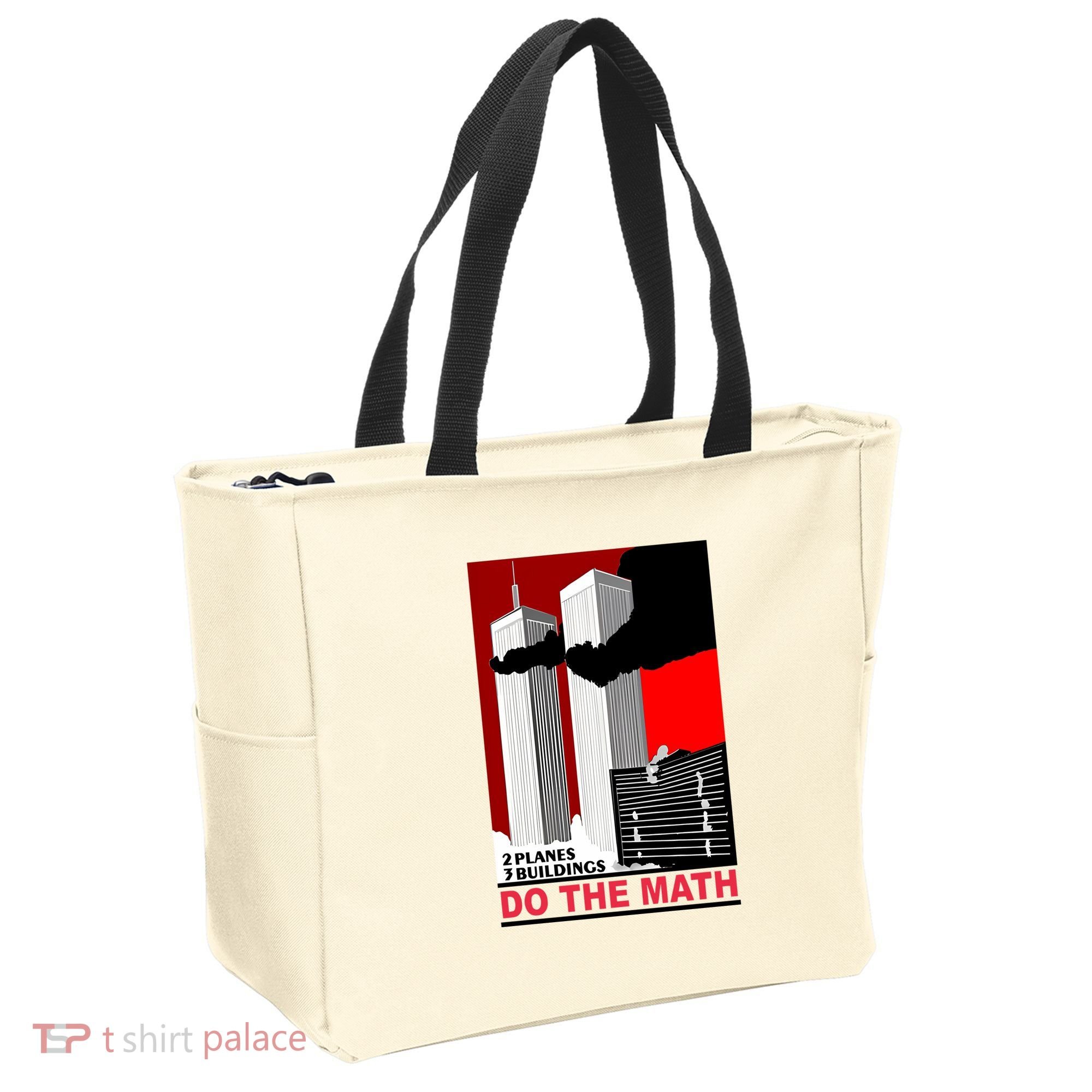 2 Planes 3 Buildings Do The Math Tote Bag