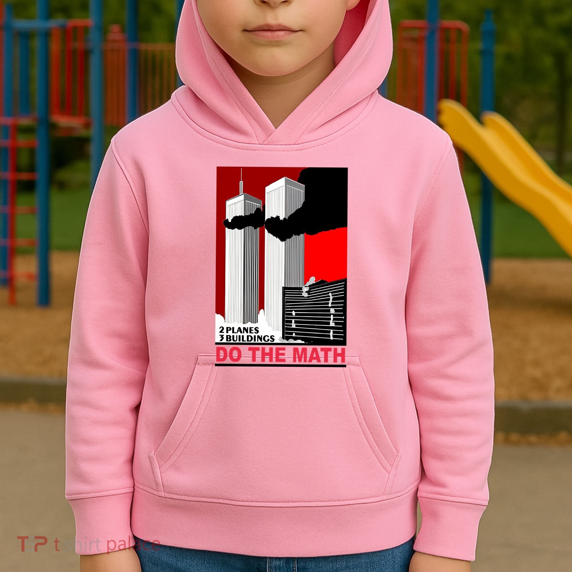 2 Planes 3 Buildings Do The Math Kids Hoodie