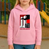 2 Planes 3 Buildings Do The Math Kids Hoodie thumb 3