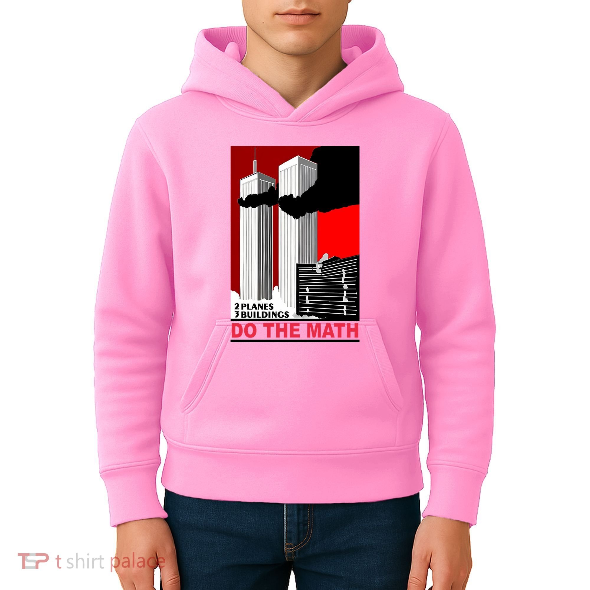 2 Planes 3 Buildings Do The Math Kids Hoodie