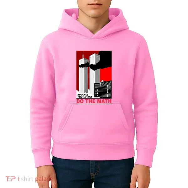 2 Planes 3 Buildings Do The Math Kids Hoodie