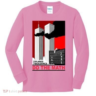 2 Planes 3 Buildings Do The Math Kids Long Sleeve Shirt