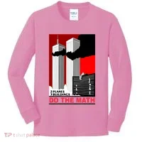 2 Planes 3 Buildings Do The Math Kids Long Sleeve Shirt thumb 0
